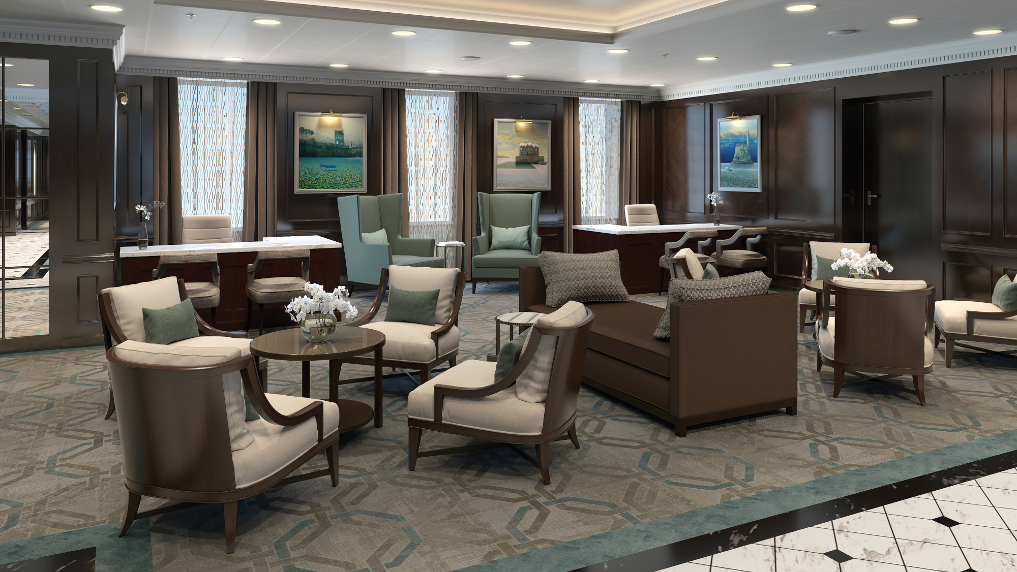 MyCruise Oceania-Cruises Oceania-Insignia Offentlige-arealer Barer-lounger-atrium1